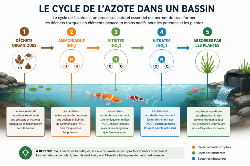 bactéries bassin cycle de l'azote