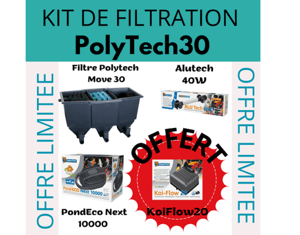KIT Filtration BIOLOGIQUE ECOBASSIN- Système de filtration performant et économique