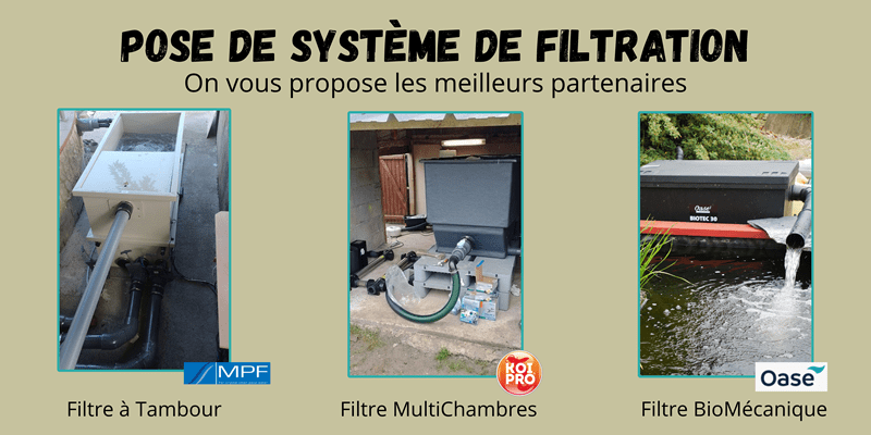 pose système de filtration bassin - mpf - oase - koi pro