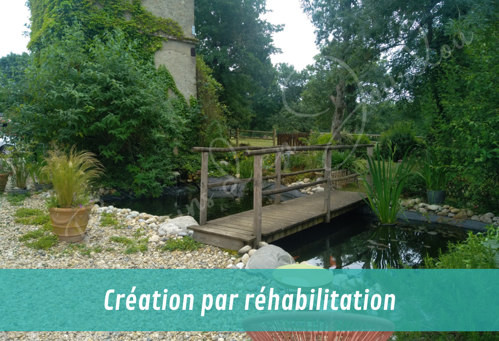 création de bassin de jardin par transformation