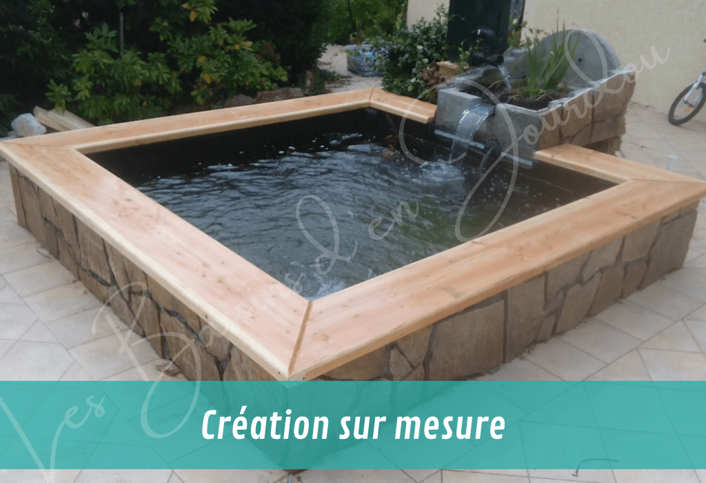 création de bassin de jardin pour poissons